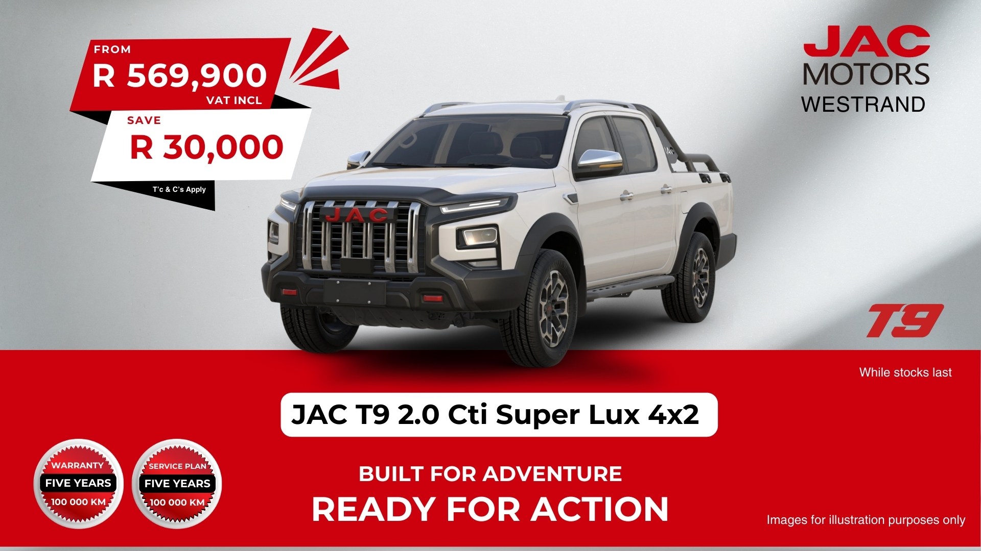 JAC Westrand - JAC T9 2.0 Cti Super Lux 4x2 Special March 2025