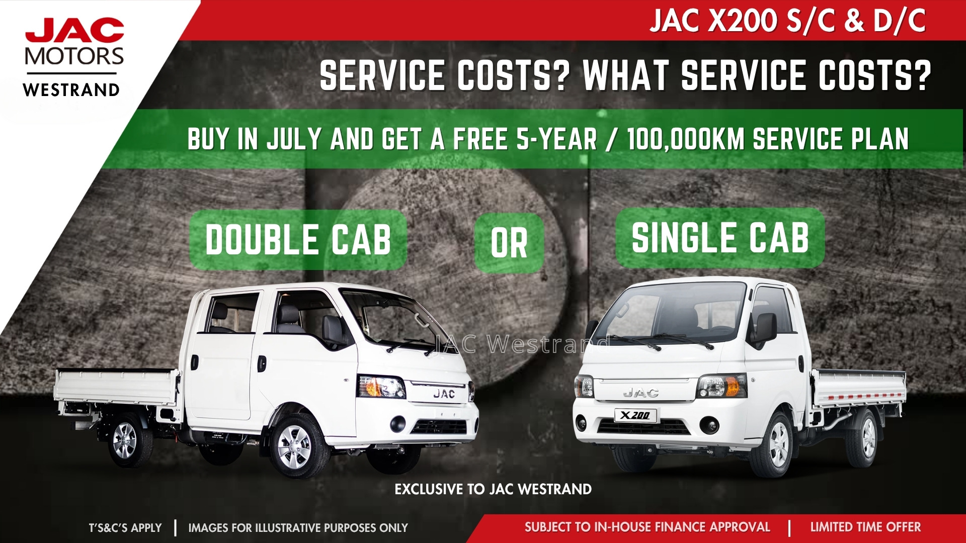 JAC X200 July 2025 Promo